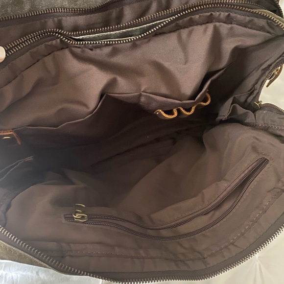 Handmade NYC custom canvas messenger bag - Picture 2 of 11